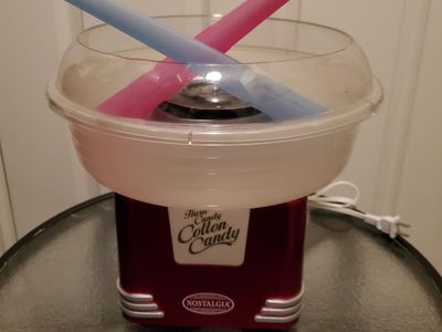 Nostalgia Hard Candy Cotton Candy Maker - Red