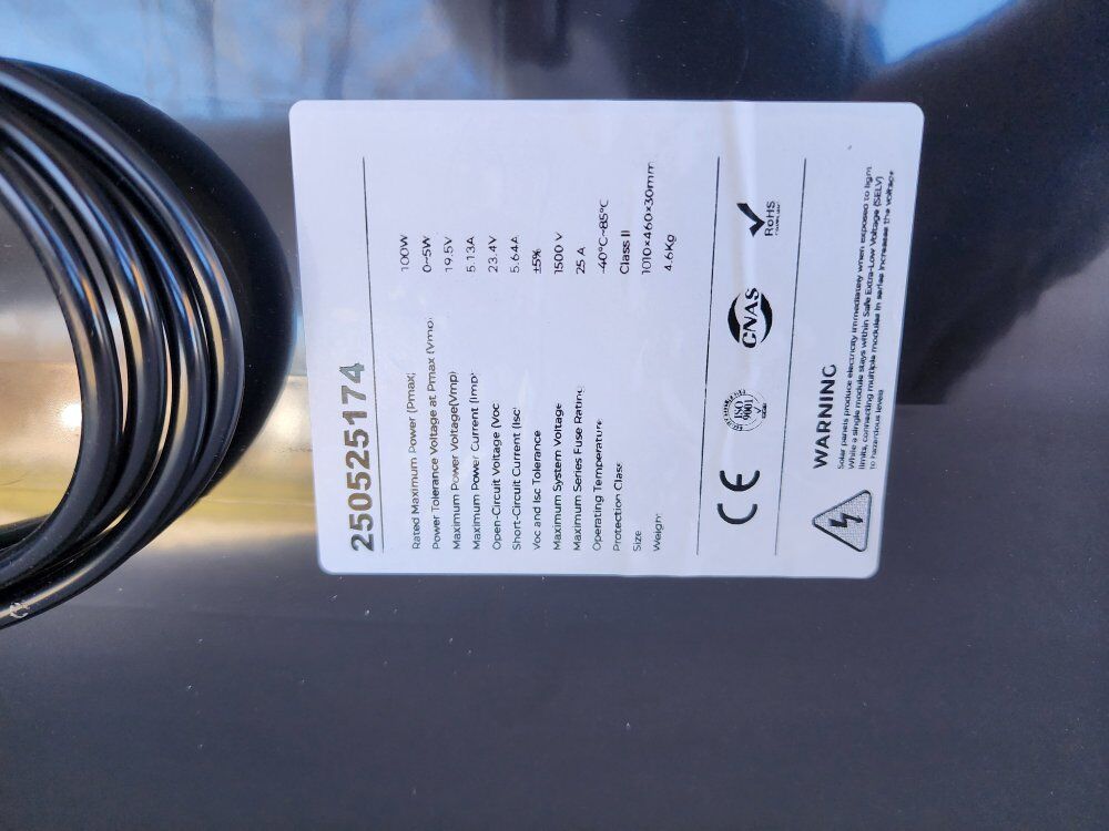 Solar Panel - 2 100 Watt