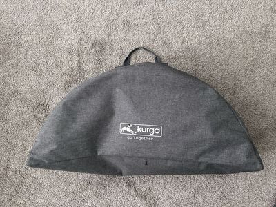 Kurgo Portable Elevated Dog Bed with Travel Bag - Red and Gray