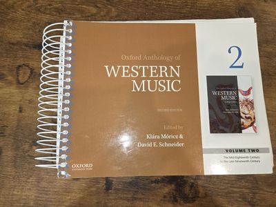 Oxford Anthology of Western Music - Volume 2 Second Edition