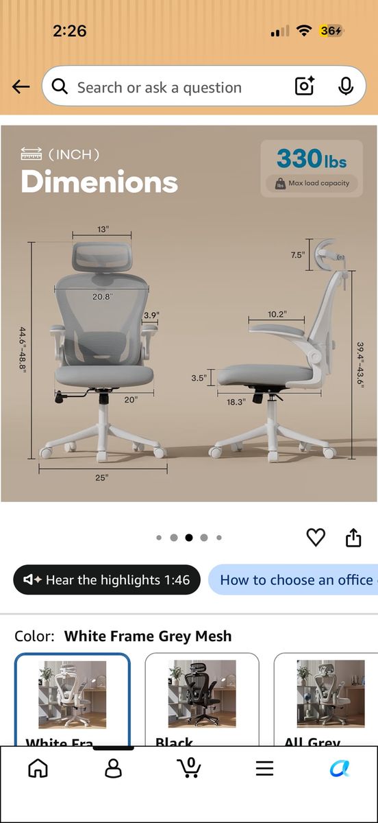 BRAND NEW & SEALED SeekFancy Ergonomic Office Chair – $85 OBO
