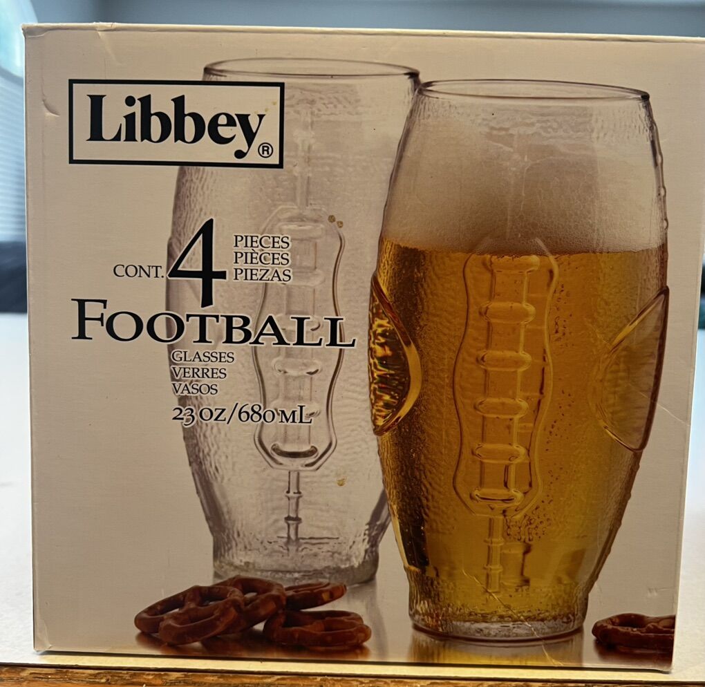New Football Glasses Set Of 4
