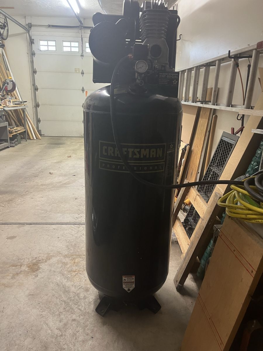 Craftsman 7 hp 60 gallon air compressor