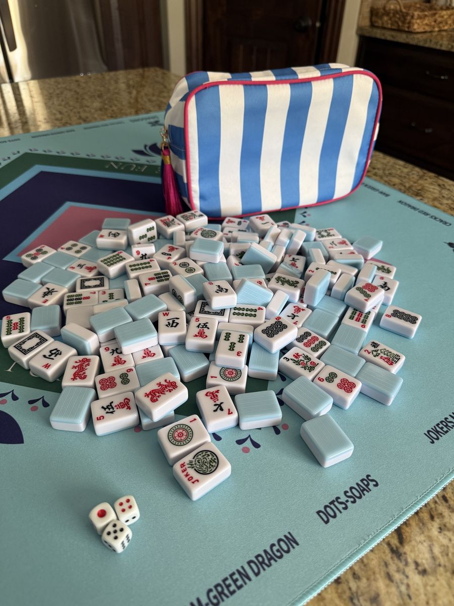 Mahjong Tiles and Mat