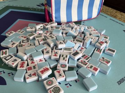 Mahjong Tiles and Mat