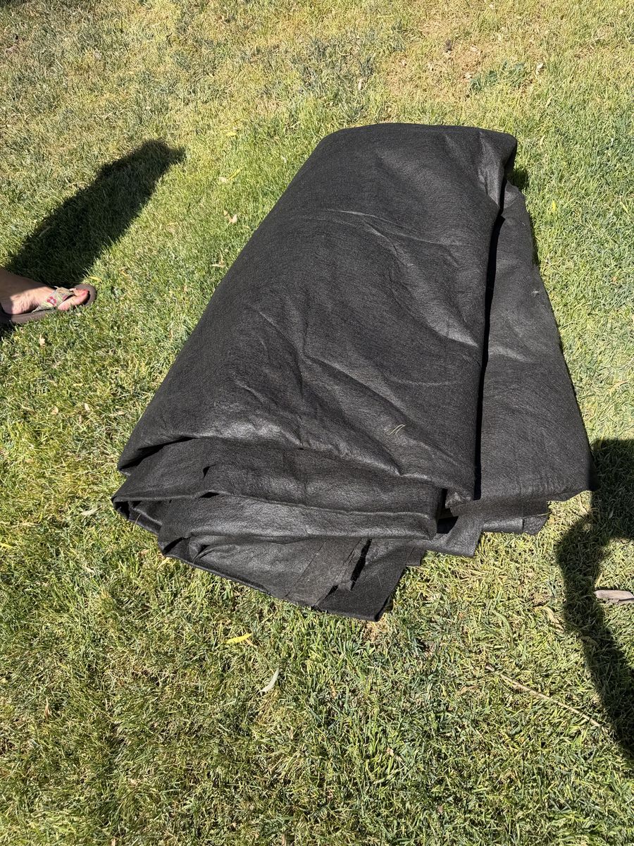 New. 6’ x100’ Black Landscape Fabric/Weed Barrier for Garden, Lawn, and Yard Projects