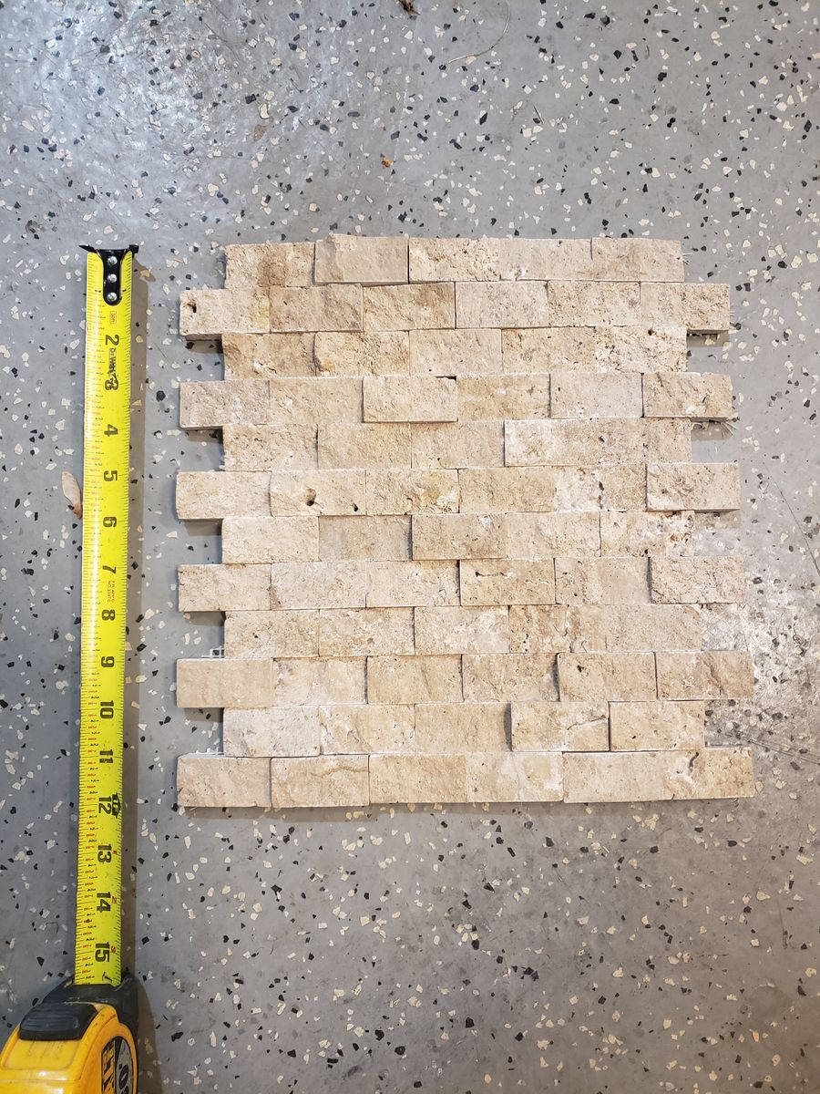 Travertine Back Splash Tile