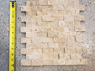 Travertine Back Splash Tile