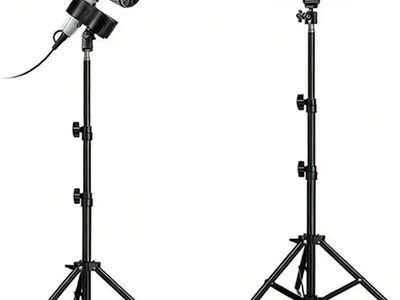 Hair Dryer/Phone Stand Hair Dryer Holder with Tripod Hands Free 360-Degree Rotating