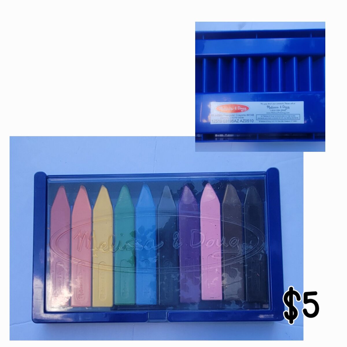 Triangular rubbing crayons Melissa and Doug