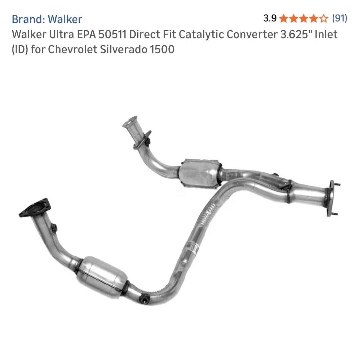 LESS THAN HALF PRICE OF AMAZON! BRAND NEW* Walker 50511 Catalytic Converters For Chevy Silverado/Avalanche & Cadillac Escalade