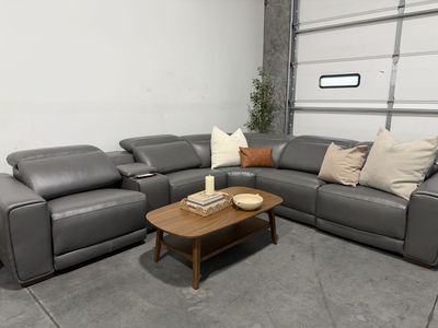 Costco Karson Leather Power Reclining Sectional