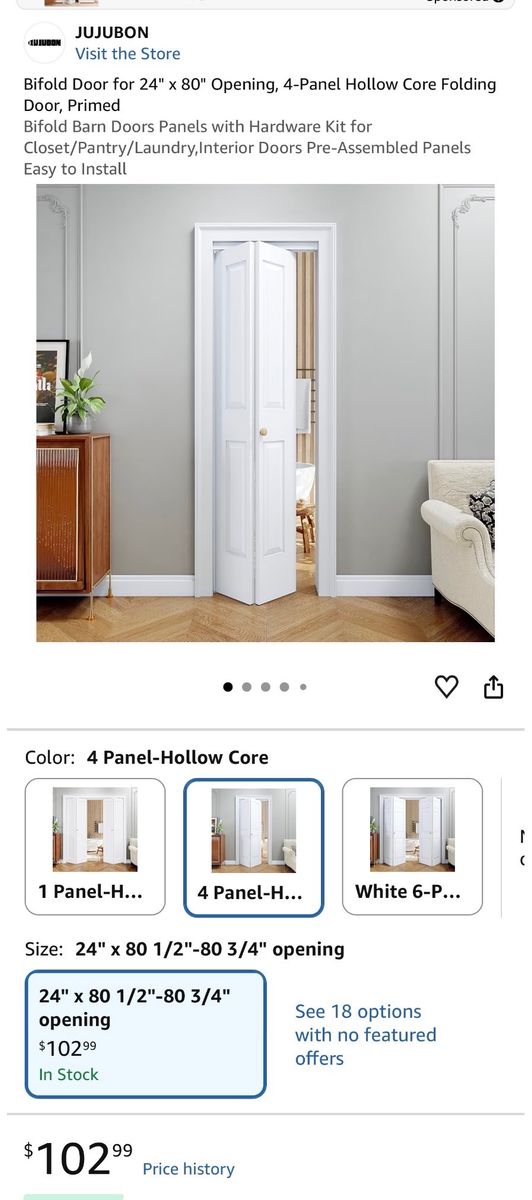 Bifold barn door
