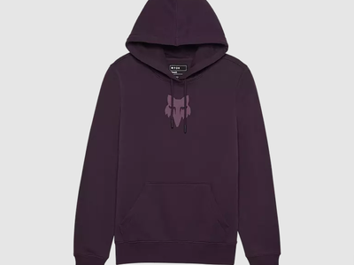 Fox Racing Womens Fox Head Small Pullover Hoodie, Dark Purple (31829-367-S-L-BIN9)
