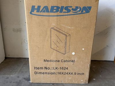 Habison medicine cabinet 16x24x4.9