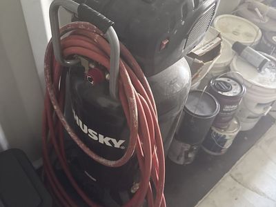 Husky Portable Air Compressor with Hose - Used, Good Condition