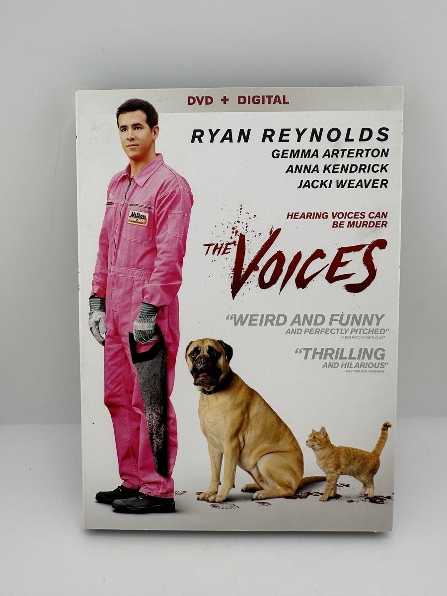 The Voices DVD + Digital Ryan Reynolds Anna Kendrick Gemma Arterton 2014