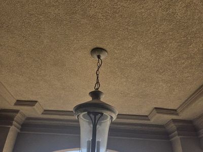 Qty 2 Hanging Outdoor Light Fixture Lantern Style