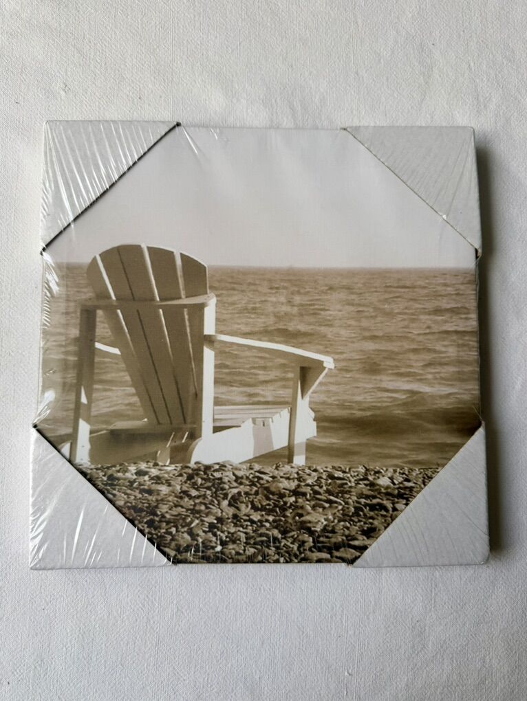 Beach Chair Canvas Wall Decor