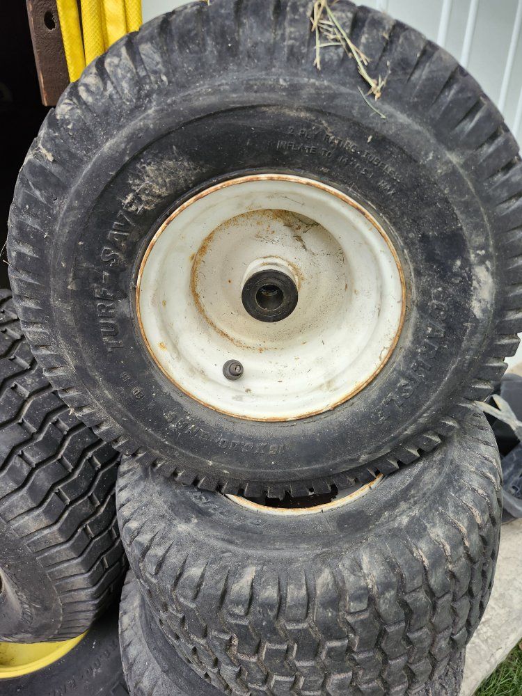 Carlisle Turf Saver Tires on Rims 20x8.00-8 NHS