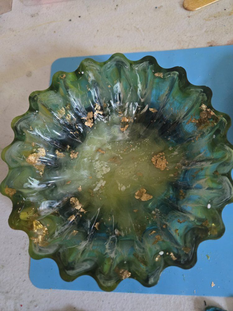 Handmade Resin Keychains, Decorative Knives, and Turtle Figurine
