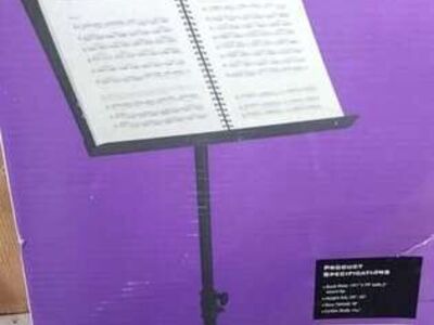 Brand new On-Stage SM7211B Professional Grade Folding Orchestral Sheet Music Stand, Black