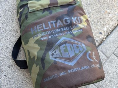 Skedco Helitag Kit Helicopter Tag Line Rescue System NSN 6545-01-381-0654 Camo