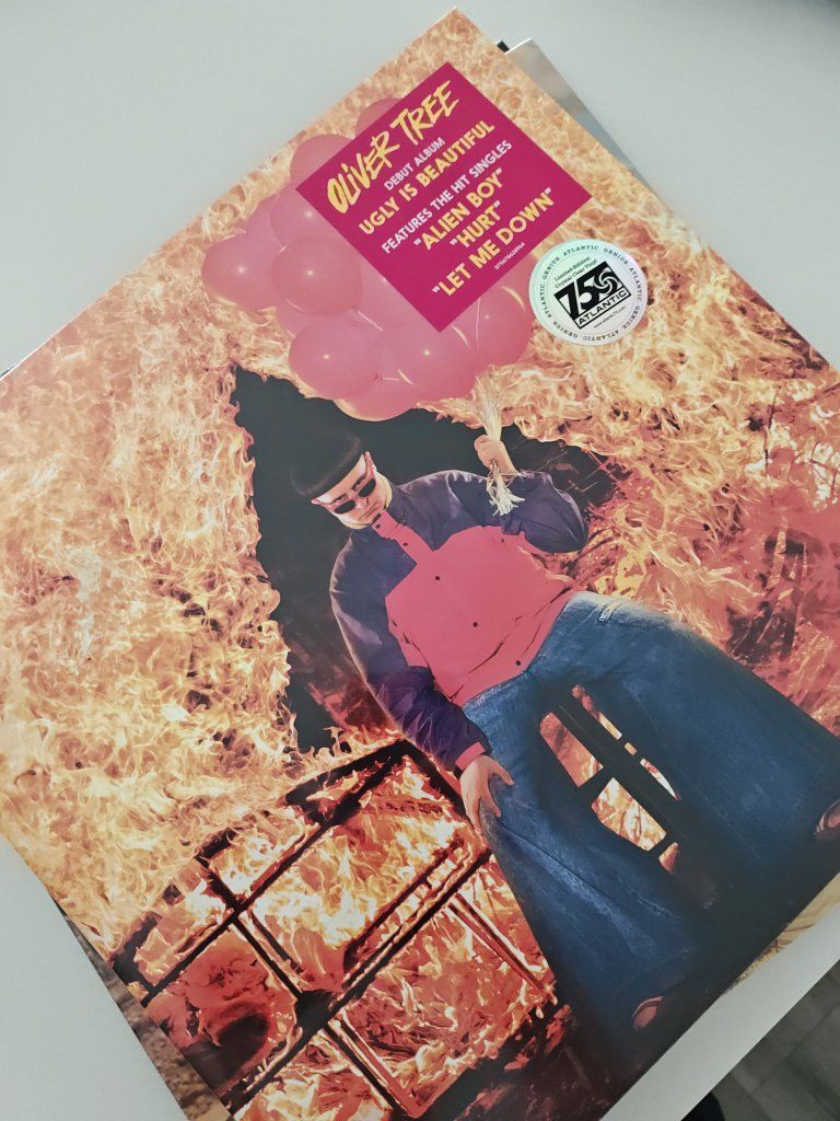 oliver tree ugly is beautiful vinyl record. limited edition crystal clear