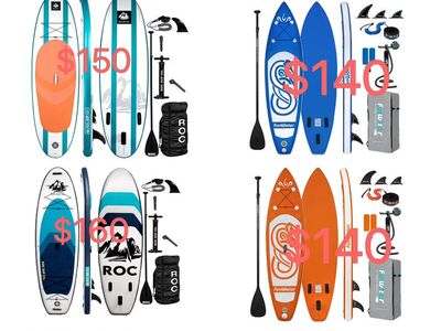 multiple brand new in box paddle board