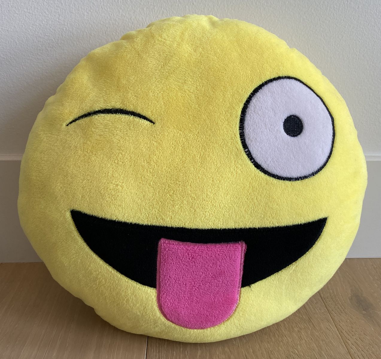 Wink Emoji Pillow