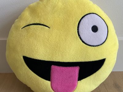 Wink Emoji Pillow