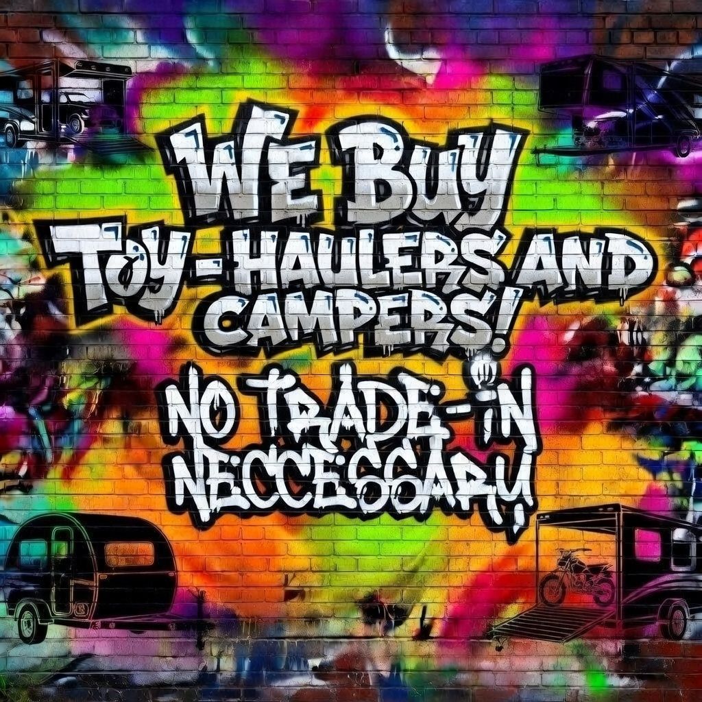 WE WANT YOUR TOY-HAULER/CAMPER