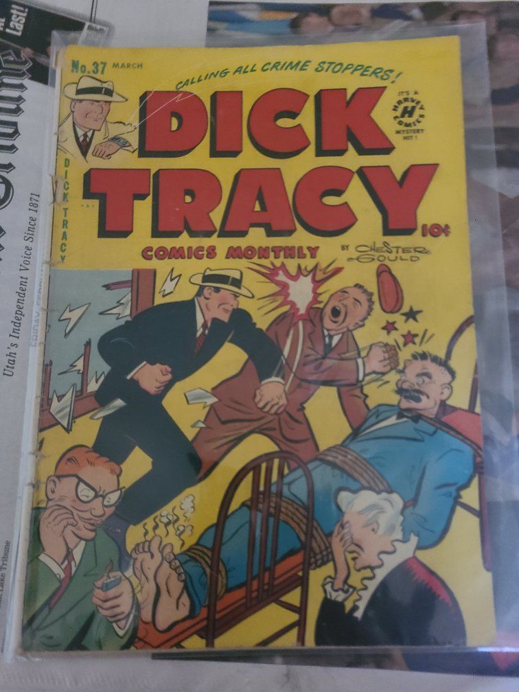 Dick Tracy Comics Monthly #37 March Harvey Comics Golden Age Comic Book