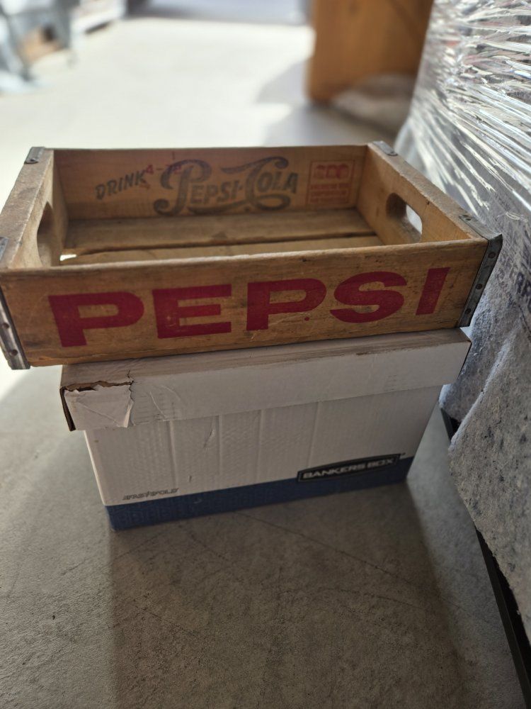 Vintage Pepsi-Cola Wooden Crate - Salt Lake City, Utah - 24 Bottles - Original Beverage Box