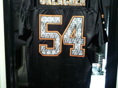 Reebok NFL Chicago Bears Brian Urlacher #54 Black Jersey Size 3XL