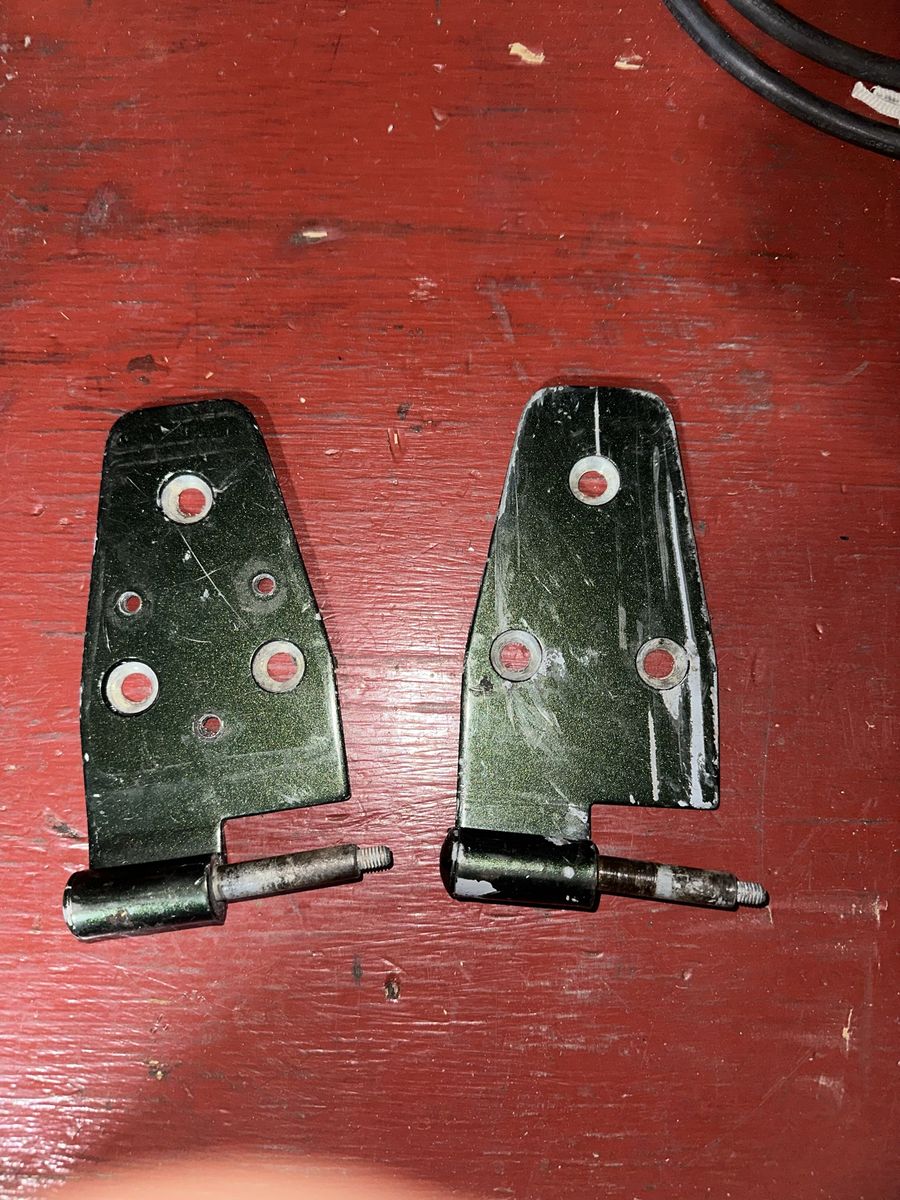Pair of Jeep TJ Door Hinges - Dark Green Finish