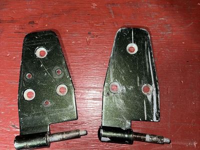 Pair of Jeep TJ Door Hinges - Dark Green Finish