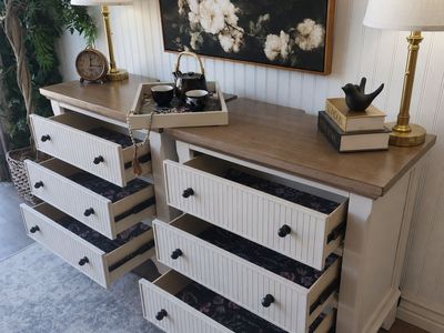 Ashley Fluted Nightstands With Power Outlets and USB