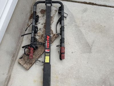 Hitch mounted bike rack