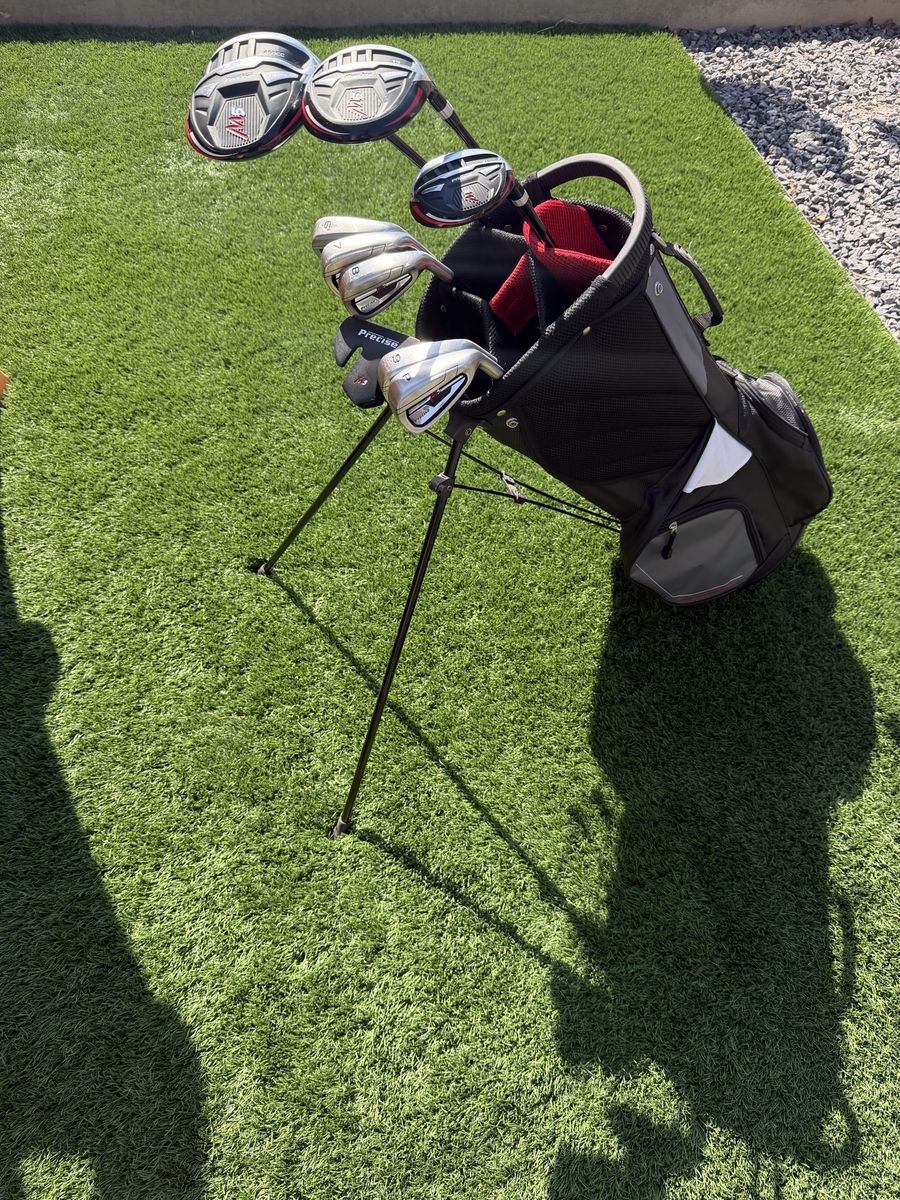 Precise M5 Men's Complete Golf Club Set with Stand Bag Right Handed