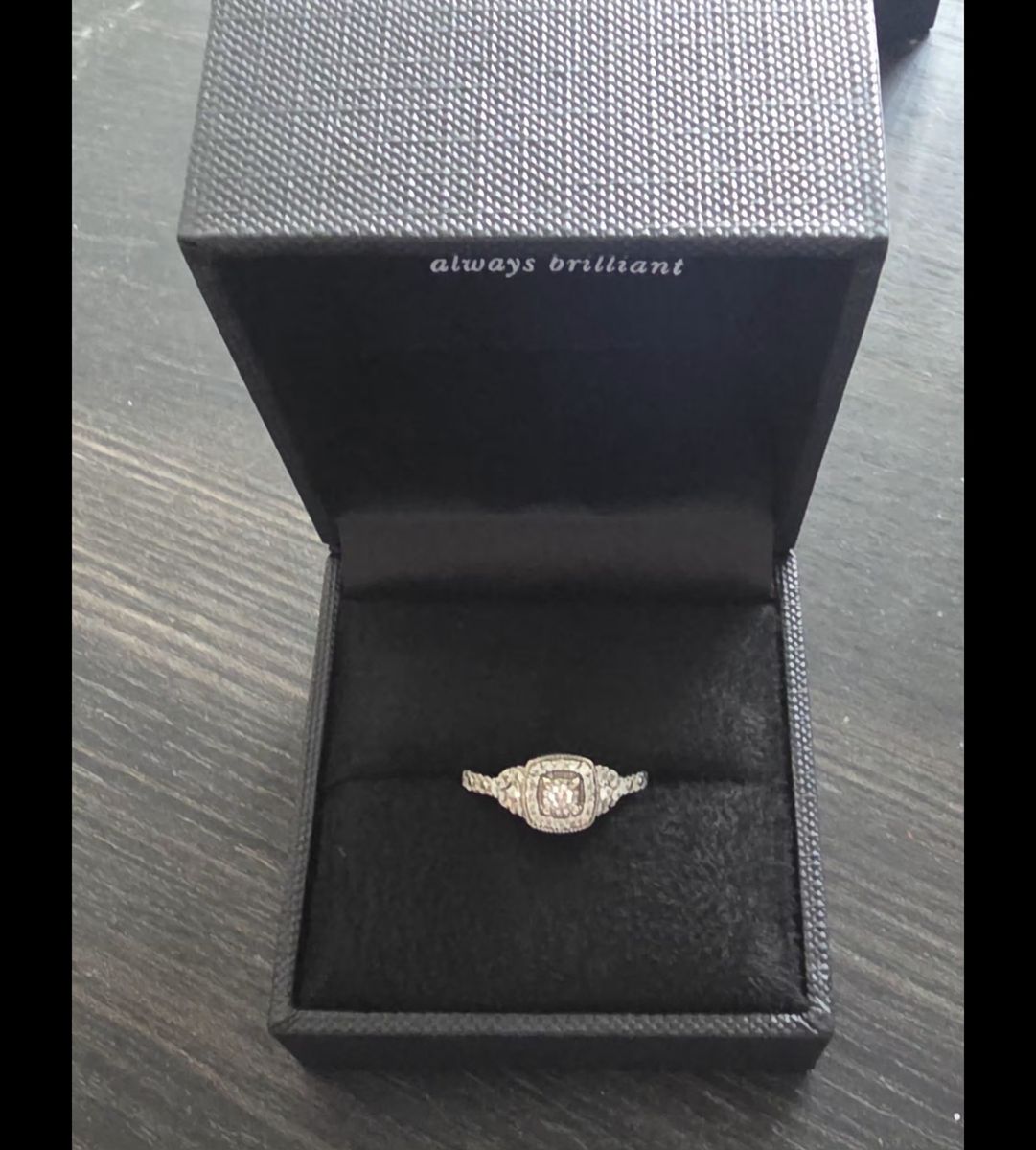 Engagement diamons ring and  wedding enhancements zirconia and saphir