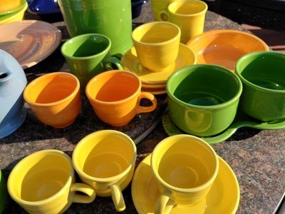 Fiestaware Mixed Color Dinnerware Set -31 peices