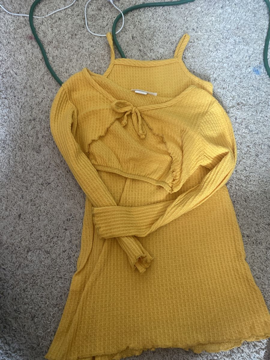 Yellow dress with matching Bolero
