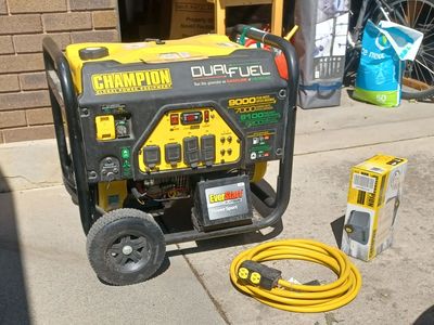 Champion 9000W Dual Fuel Portable Generator - Gasoline/Propane
