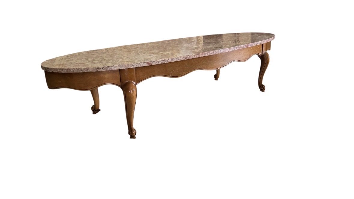 French Provincial Louis XV-style marble Top