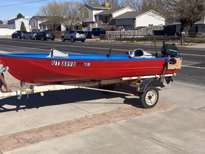 14 Foot Aluminum Boat With Trailer