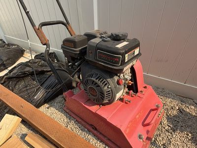 Predator Engines 179cc Plate Compactor - Red, Gas Powered, Industrial Grade