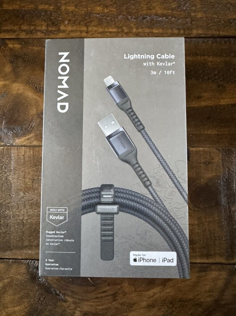NEW Nomad Lightning Cable with Kevlar