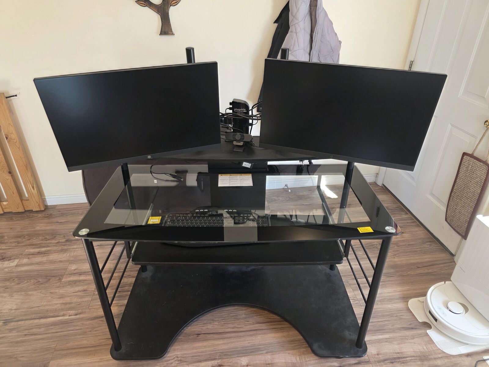 Work from home desk setup