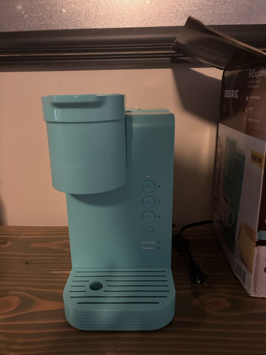 Keurig K-Express Essentials Single Serve Coffee Maker - Tropical Blue, 3 Cup Sizes